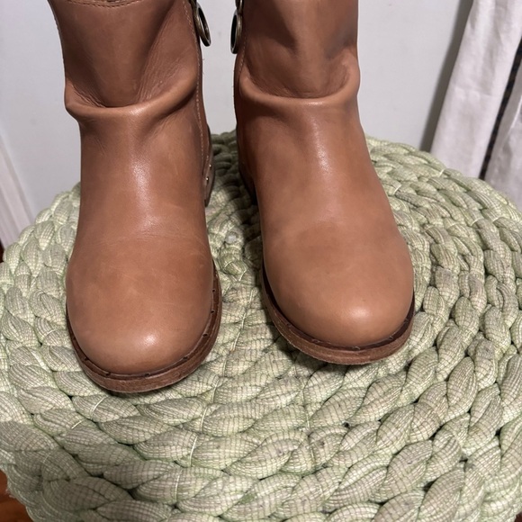 Beek Quail Slouchy Zip Bootie Saddle Brown Leather Round Toe Ankle Boots - Picture 11 of 14